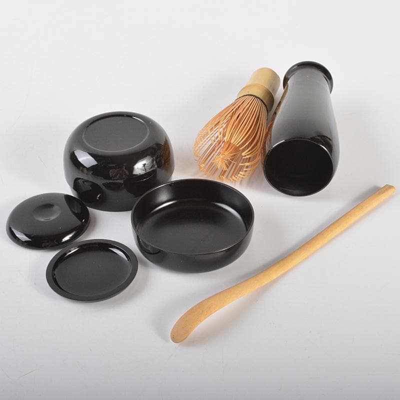 溜柿合ヘギ目 七宝蒔絵 茶箱 京焼 加藤昌山造 茶碗 棗など 八点 VR6757