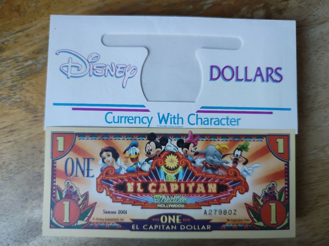 コレクター品 Disney ドル紙幣 発行終了品 レア ディズニーダラー $