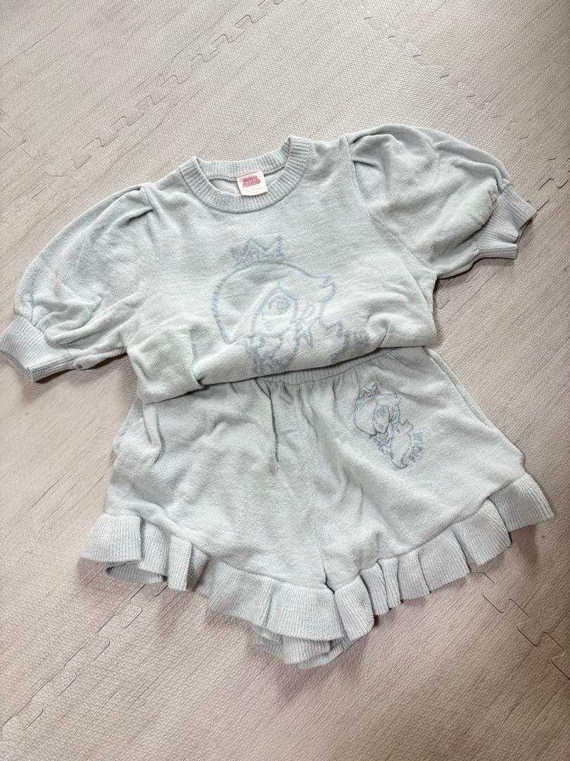 gelato pique ピーチコレクション プルオーバー&ショートパンツセット