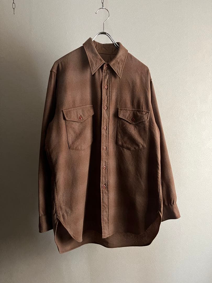 70s pendleton ペンドルトン ウールシャツ オンブレチェック