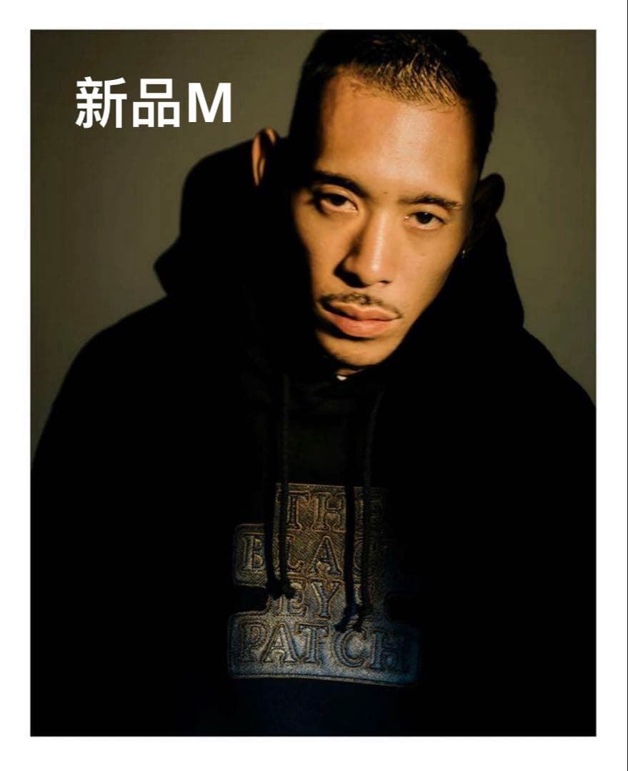 black eye patch ブラックアイパッチ レザー ロゴ パーカー M 中古・古着通販】THE BLACK EYE PATCH (ブラックアイパッチ) ロゴ