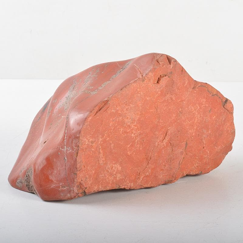 天然石 鑑賞石 佐渡赤玉石 赤石 置物 重さ約2.5㎏ 唐木台付 C R6924