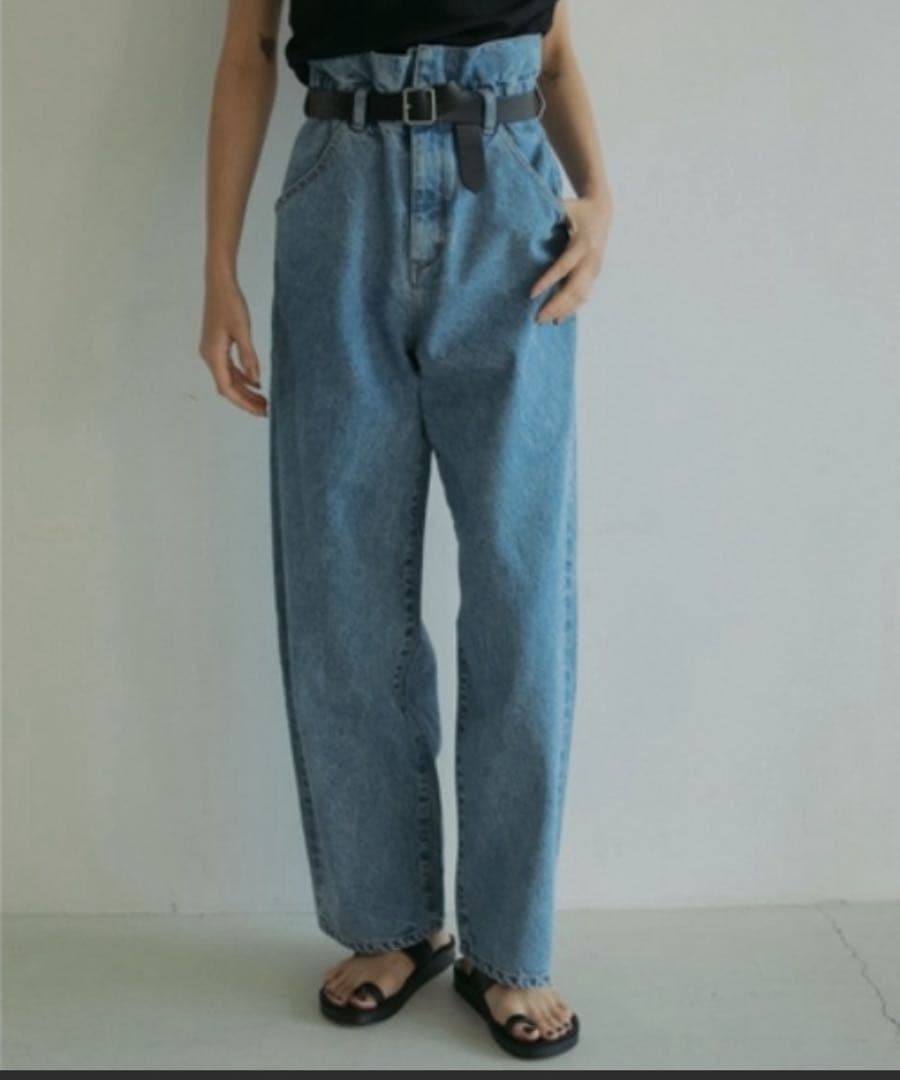 新品タグ付　anuke Waist Tuck Denim デニム