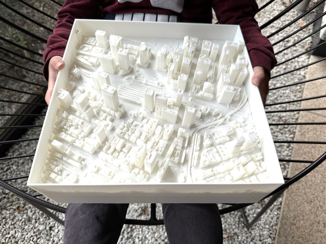 ★5千円値下中！東京駅周辺ビッグサイズ★精密都市模型 1/5000 3Dプリンタ 新国立競技場も完成済み。森ビル、巨大で精密な東京の模型と3D