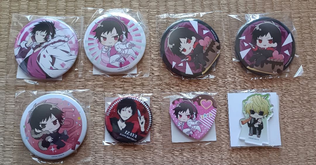 【匿名配送】デュラララ！！ くじ引き堂 缶バッジ アクスタ 8点セット