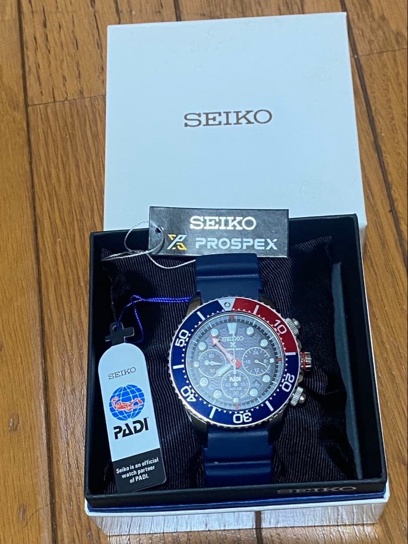 SEIKO PROSPEXソーラー腕時計/アナログV175-0EYO Seiko Prospex V175-0CL0 Aviation Solar Chronograph Mens Flight