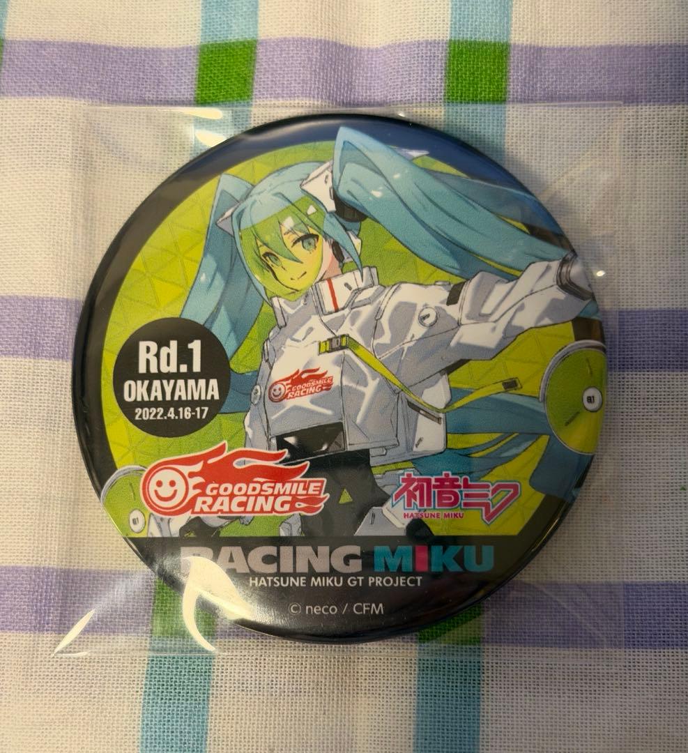 初音ミク レーシングミク 2022ver 缶バッジ ① 初音ミク_MODEROID 初音ミクGTプロジェクト レーシングミク 2022Ver