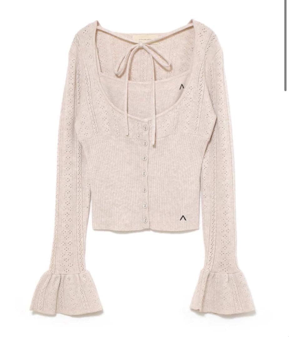 トップス ANDMARY Raelynn knit tops beige