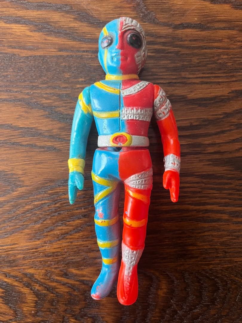 送料込み 当時物 石森プロ キカイダー ソフビ 昭和