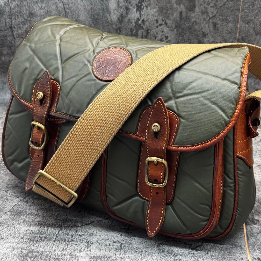 定番✨ハンティングワールド バチュークロス キャリーオール グリーン 定番✨ハンティングワールド バチュークロス キャリーオール グリーン