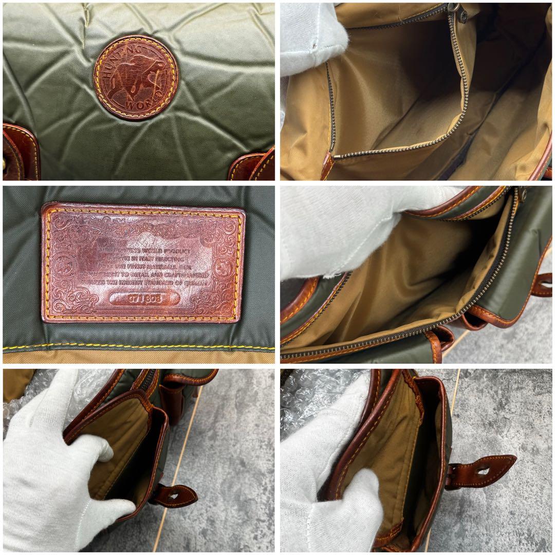 定番✨ハンティングワールド バチュークロス キャリーオール グリーン