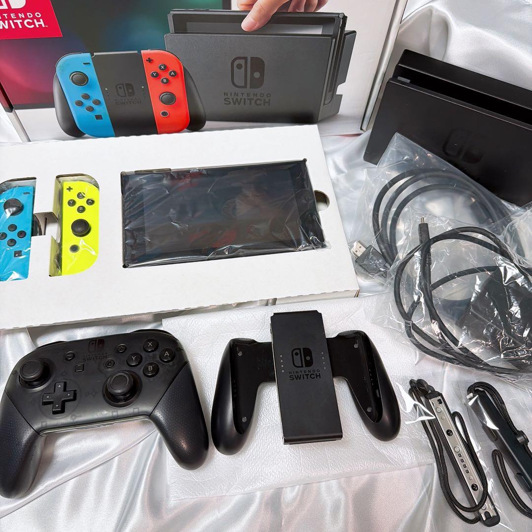 Nintendo Switch 本体 純正プロコン セット