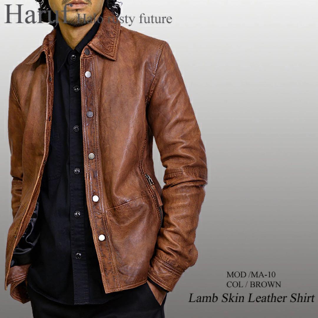 超お得 新品 本革 レザージャケット ライダースジャケット 革ジャン メンズ