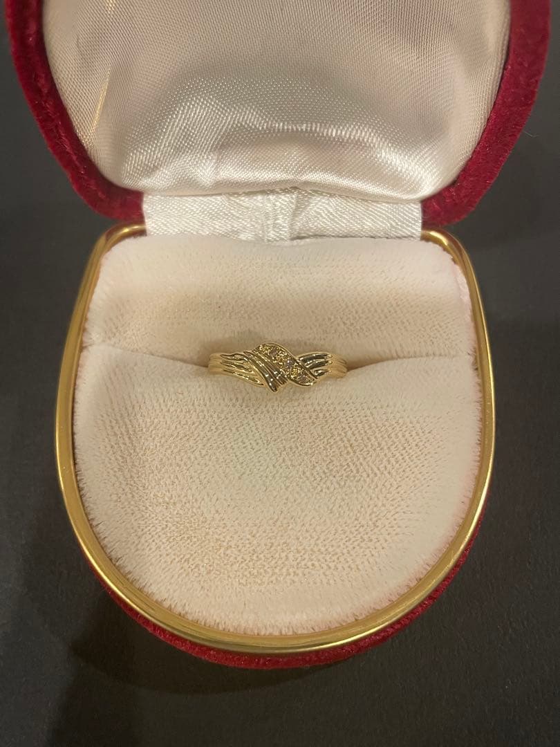 ジュエリーマキ　K18リング　18金指輪　ダイヤモンドリング　18金　k18 飯能本店］ジュエリーマキ K18YG 0.16ct ダイヤモンド ネックレス K18