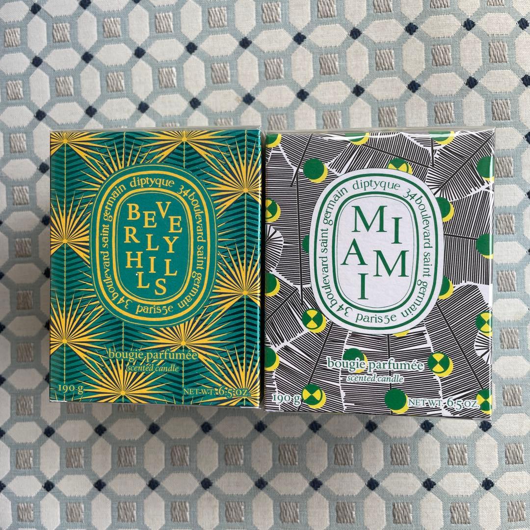 diptyque キャンドルセット Beverly Hills & Miami