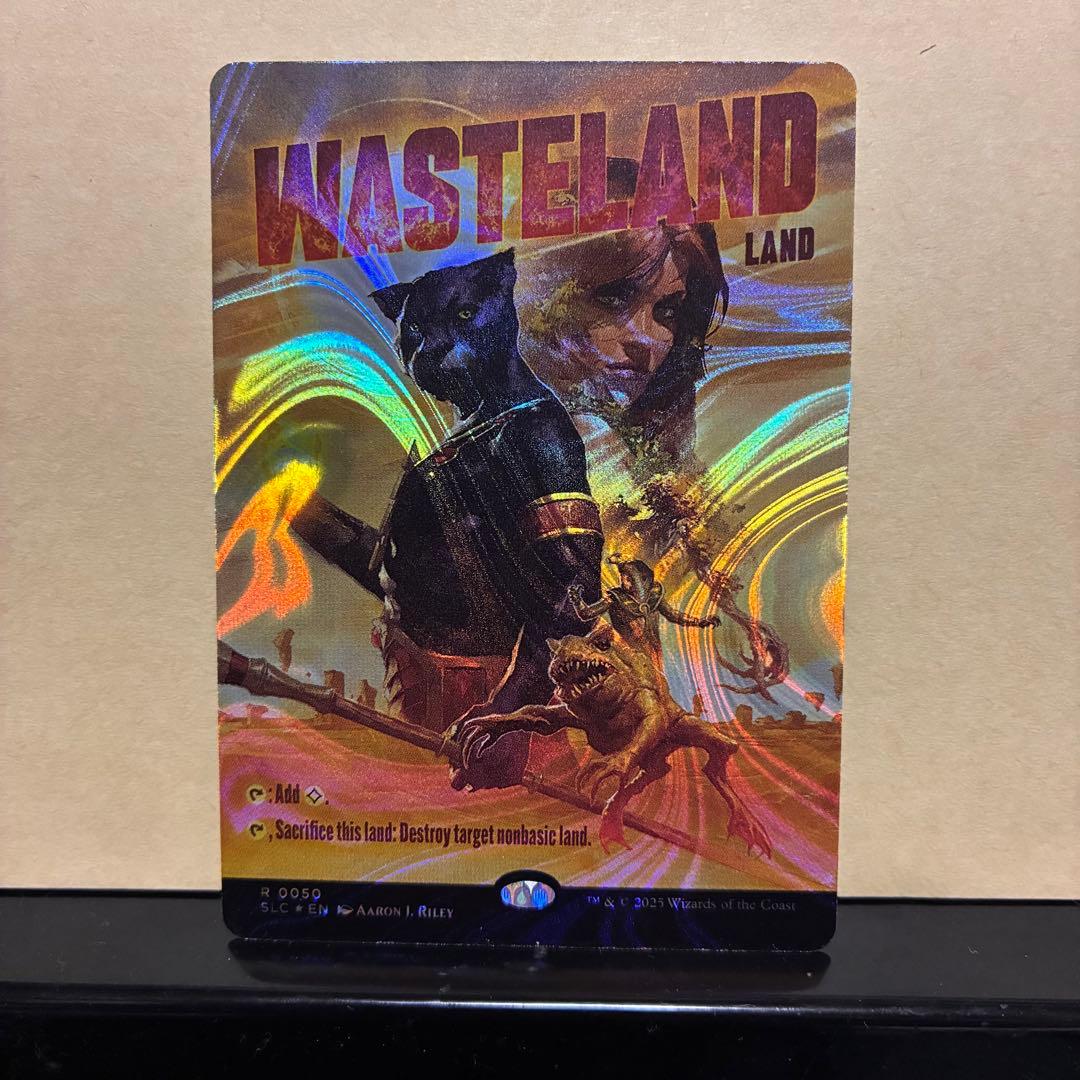 MTG 不毛の大地 英語版 secret lair ハロー・FOIL 1枚