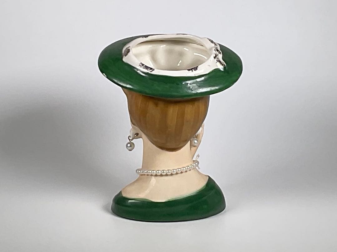 60sヴィンテージ レディヘッドベース 陶器 花瓶 LEE WARDS 日本製