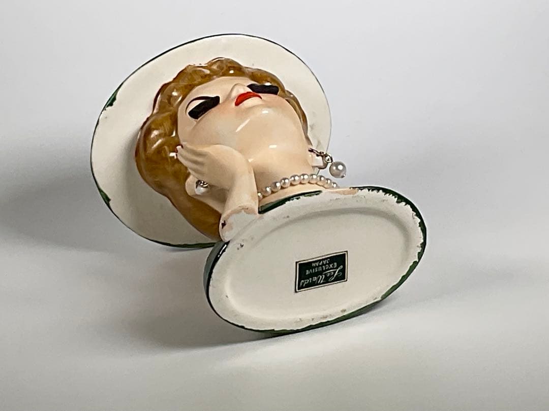 60sヴィンテージ レディヘッドベース 陶器 花瓶 LEE WARDS 日本製