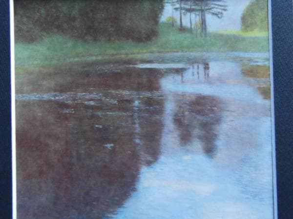 GUSTAV　KLIMT、クリムト、静かな池、希少な画集より、新品高級額