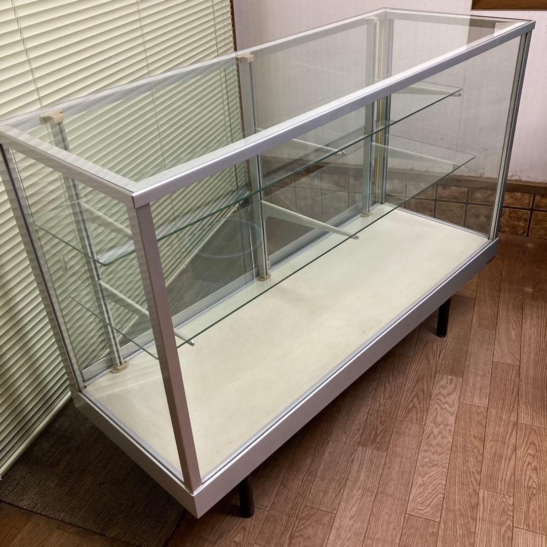 M*e様 ガラスショーケース ガラスディスプレイ棚 120cm×90cm×45c