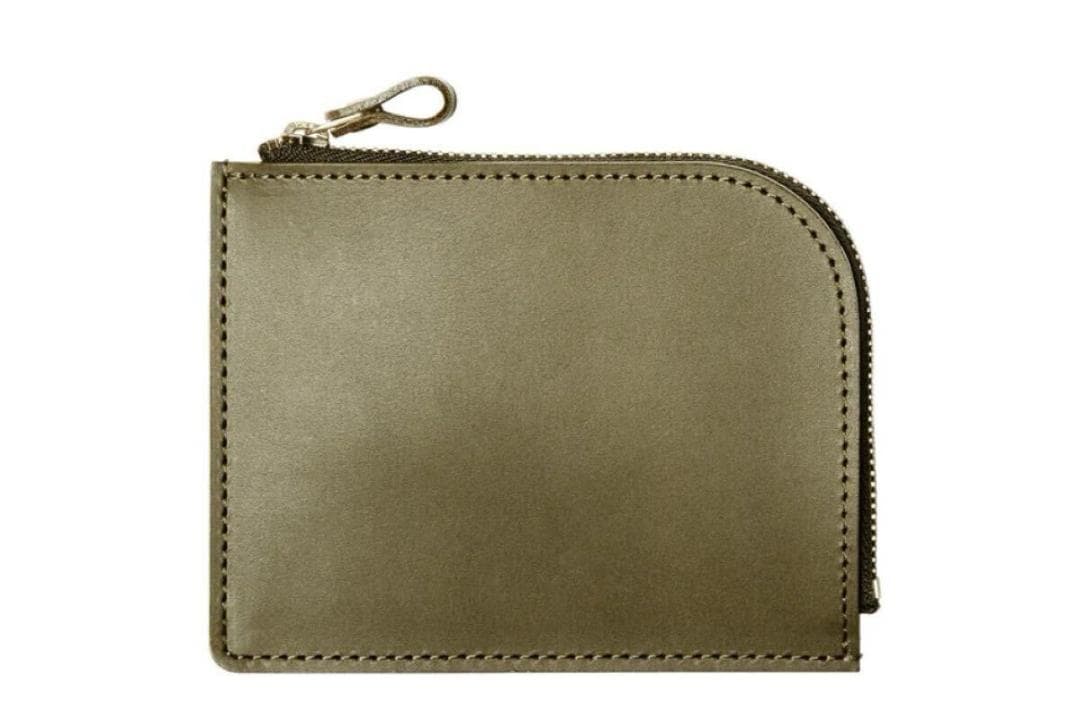 未開封 土屋鞄 ナチューラ ヌメ革 Lファスナー カーキグリーン 限定