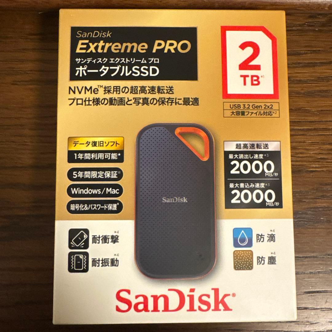 SanDisk Extreme PRO 2TB ポータブルSSD ヨドバシ.com - サンディスク SANDISK 外付けSSD ポータブル Extreme