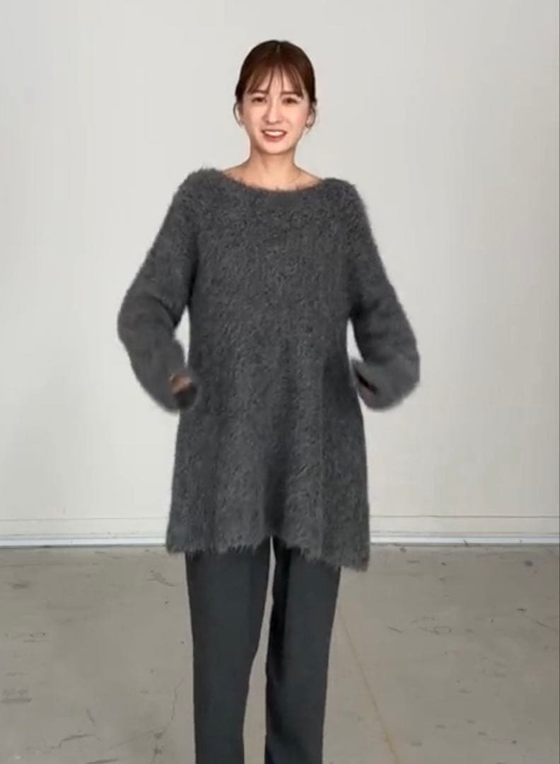 clane シャギーニット