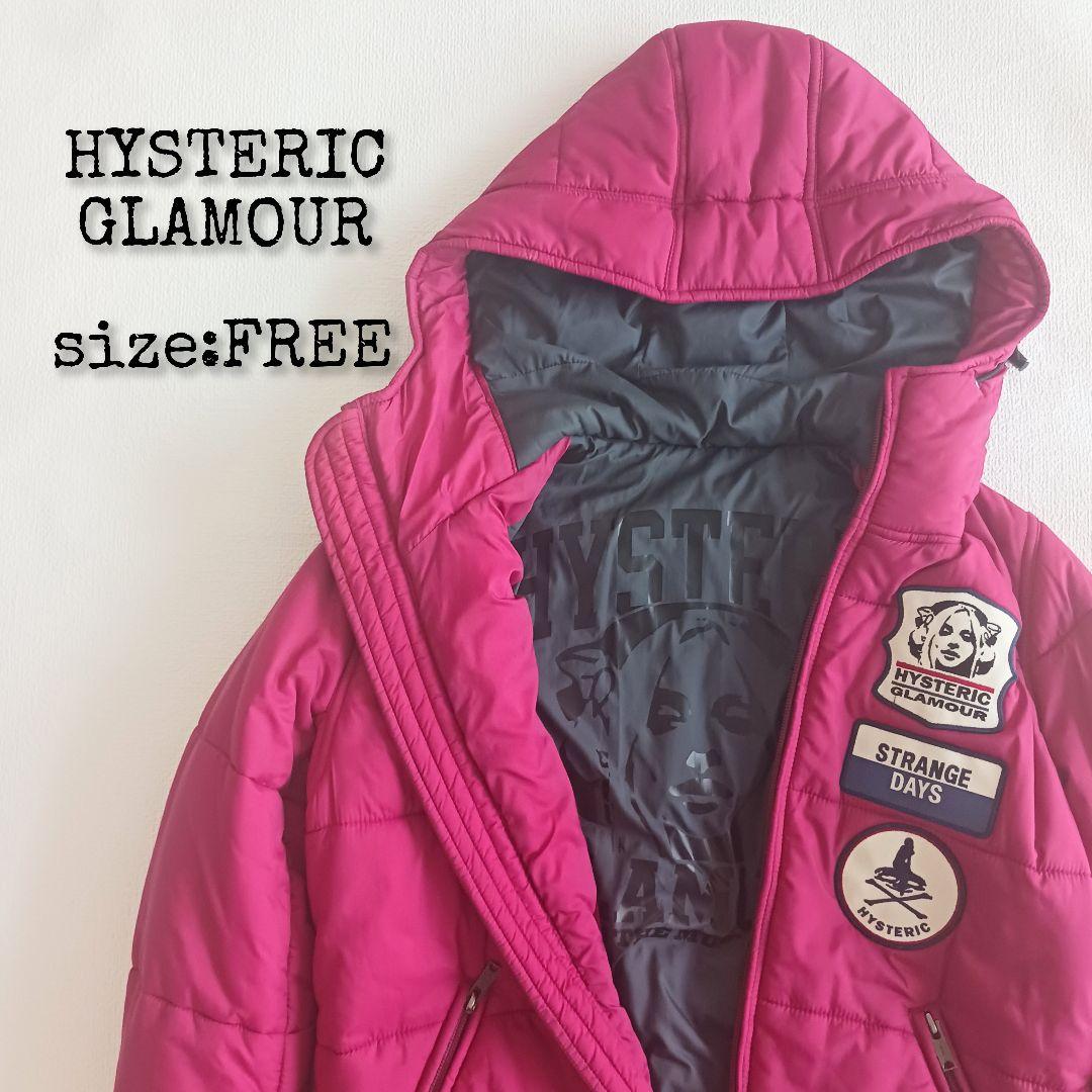 ヒステリックグラマー プリマロフト ダウンダウンジャケット ヒスガール ワッペン