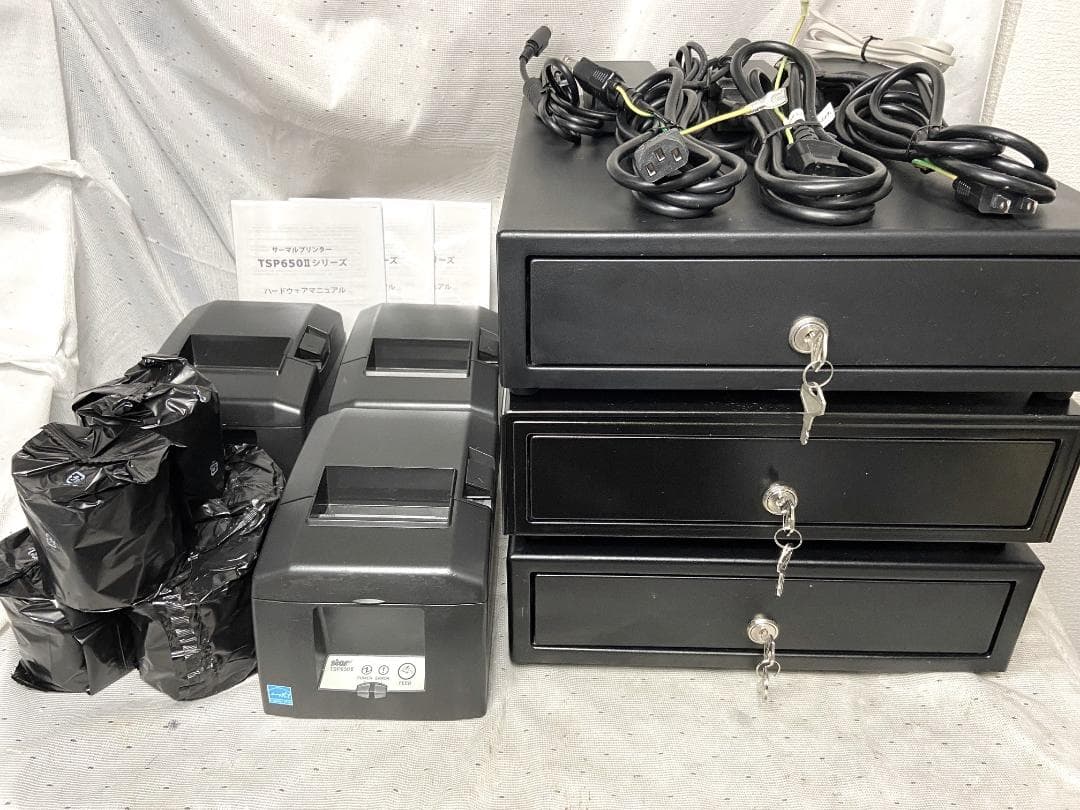 pico6■スター精密　サーマルプリンター＆ドロアー■3台セット