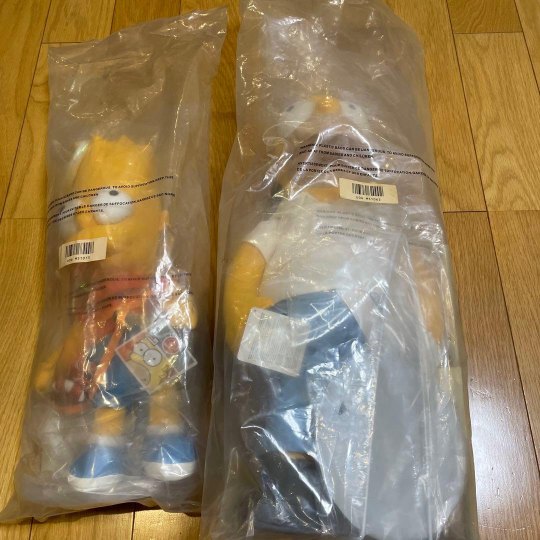 シンプソンズ　ホーマー　& エンジェル　バート　スタンド付きドール