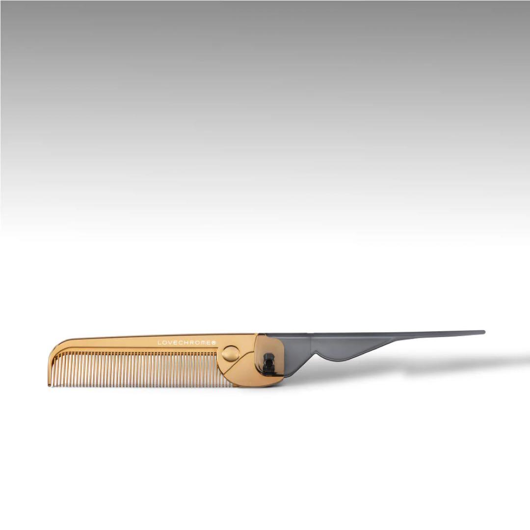 LOVECHROME K24GP バングスコーム　ゴールド　折りたたみ