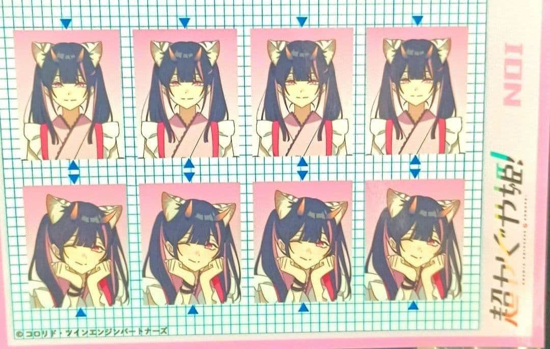 超かぐや姫 証明写真風ステッカー 乃依 - メルカリ