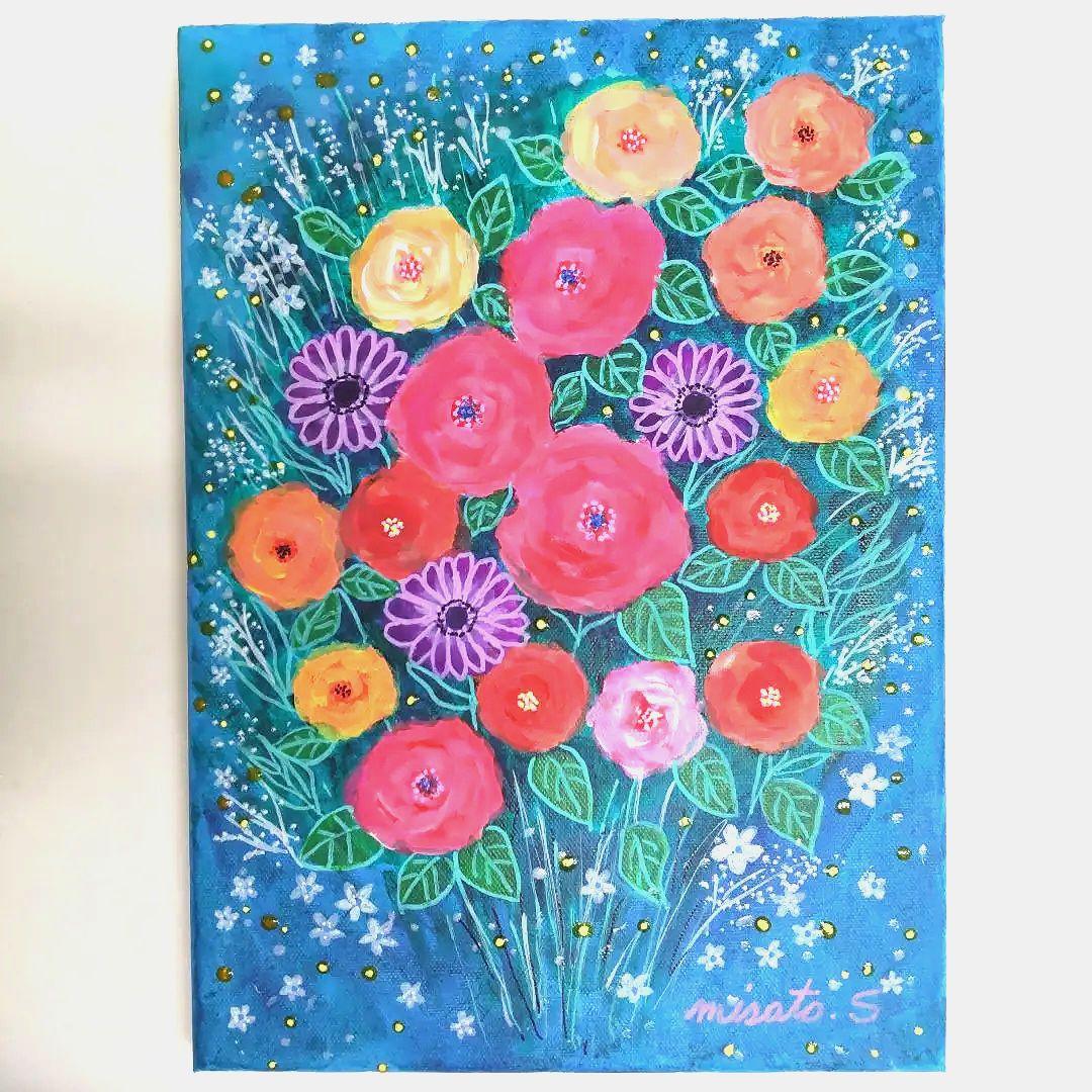 ☆抽象画、現代絵画、インテリア、モダン絵画、アクリル絵画