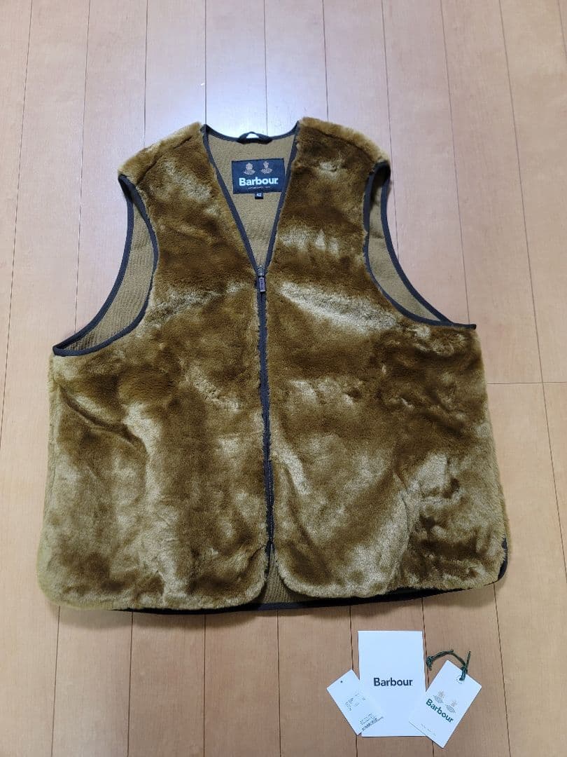 Barbour ブラウン ライナーベスト42サイズXL対応新品未使用品タグあり