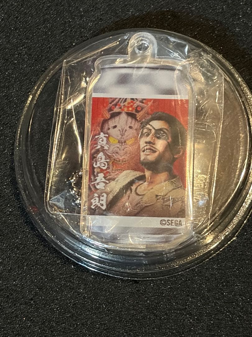 龍が如く極3 ラベル缶アクキー　真島吾朗