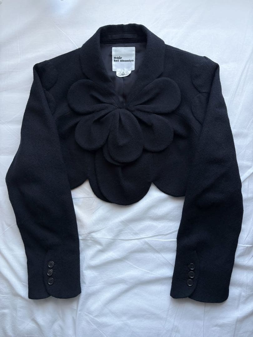 noir kei ninomiya ジャケット Noir Kei Ninomiya Black Synthetic Faux-Leather Jacket Noir Kei