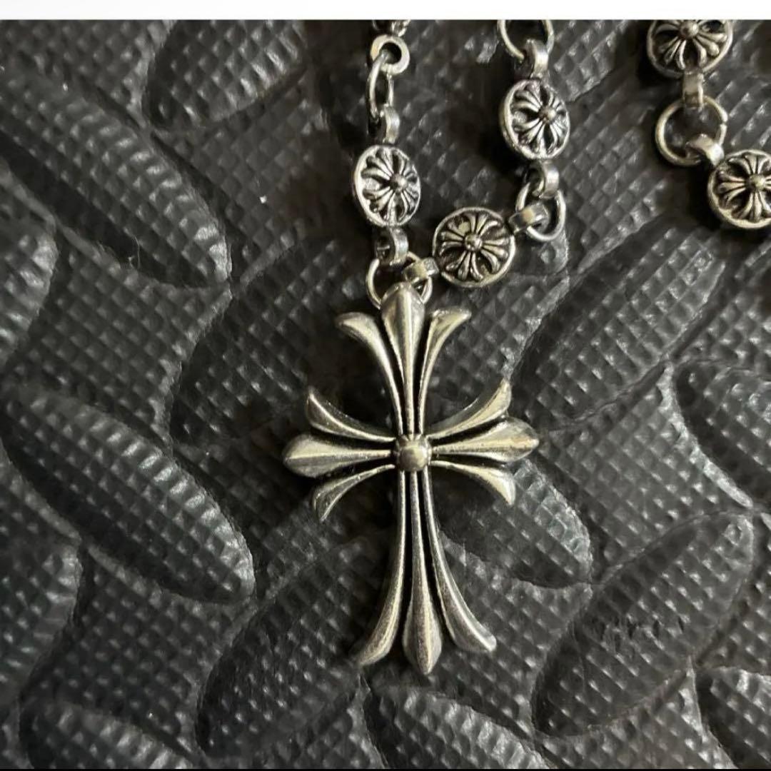 ま*ゅ様 クロムハーツ　ネックレス　クロス　メンズ　58センチ 50グラム