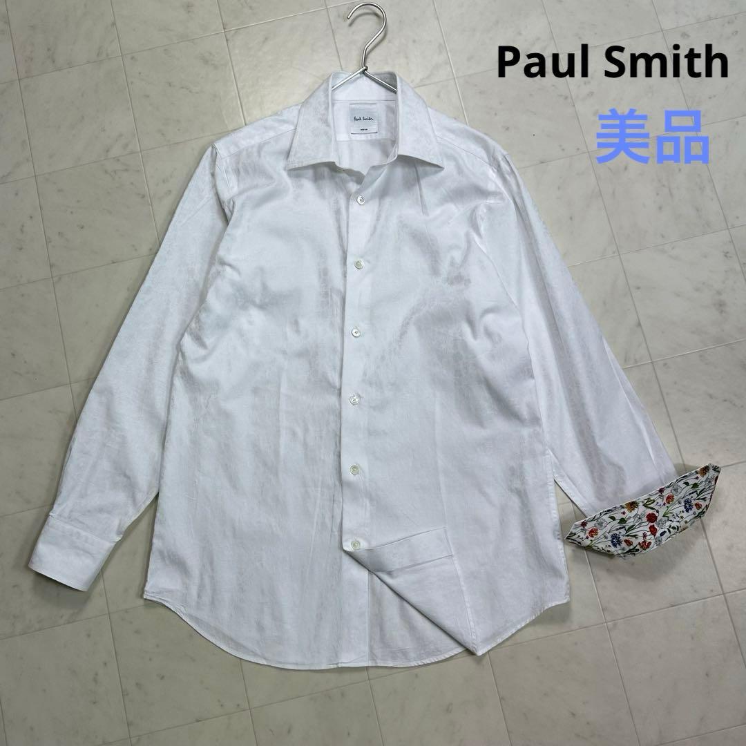 〈美品〉Paul Smith【M】フローラルジャガード ドレスシャツ 白 美品〉Paul Smith【M】フローラルジャガード ドレスシャツ 白 - メルカリ