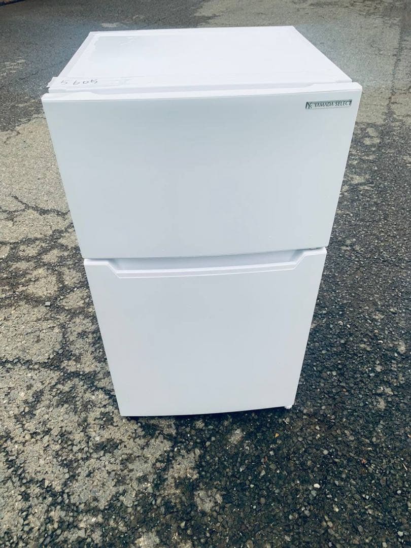 送料設置無料　YAMADA ノンフロン冷凍冷蔵庫　YRZ-C09H1 YAMADA SELECT(ヤマダセレクト) YRZC09H1 2ドア冷蔵庫 (87L・右開き
