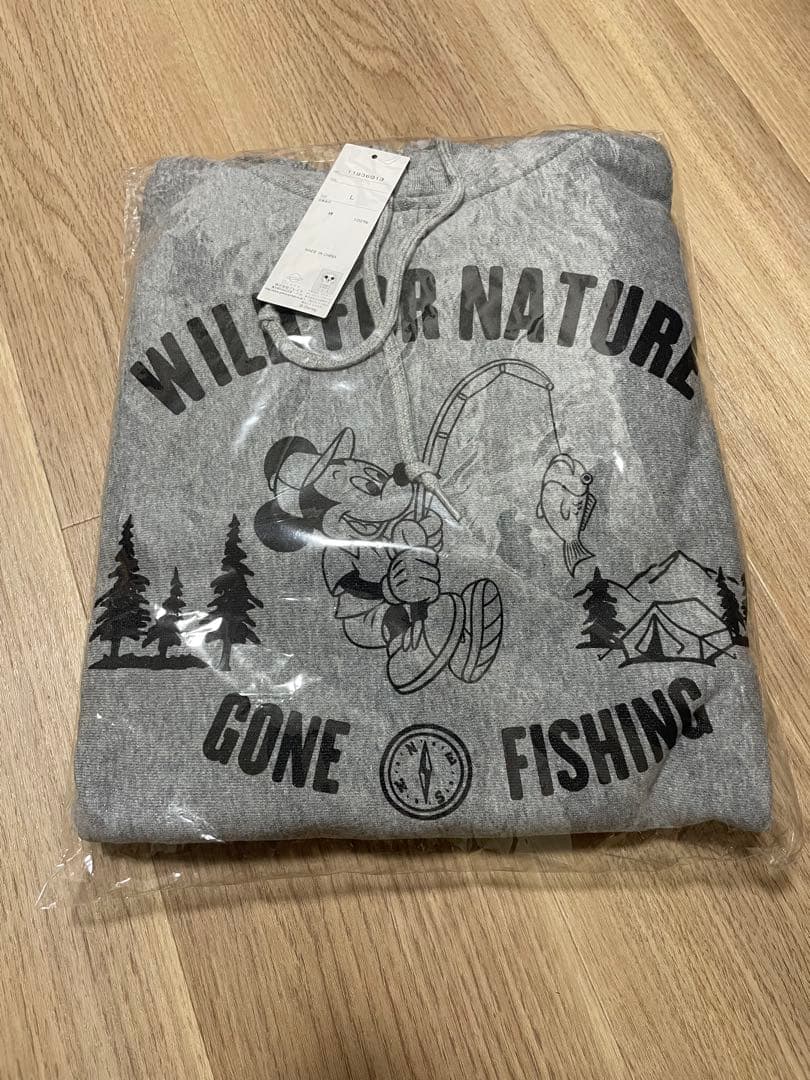 ☆銀☆　スウェットとセット デプス　ミッキー パーカー サイズ グレー Disney（ディズニー） メンズ スウェット パーカー DN テック