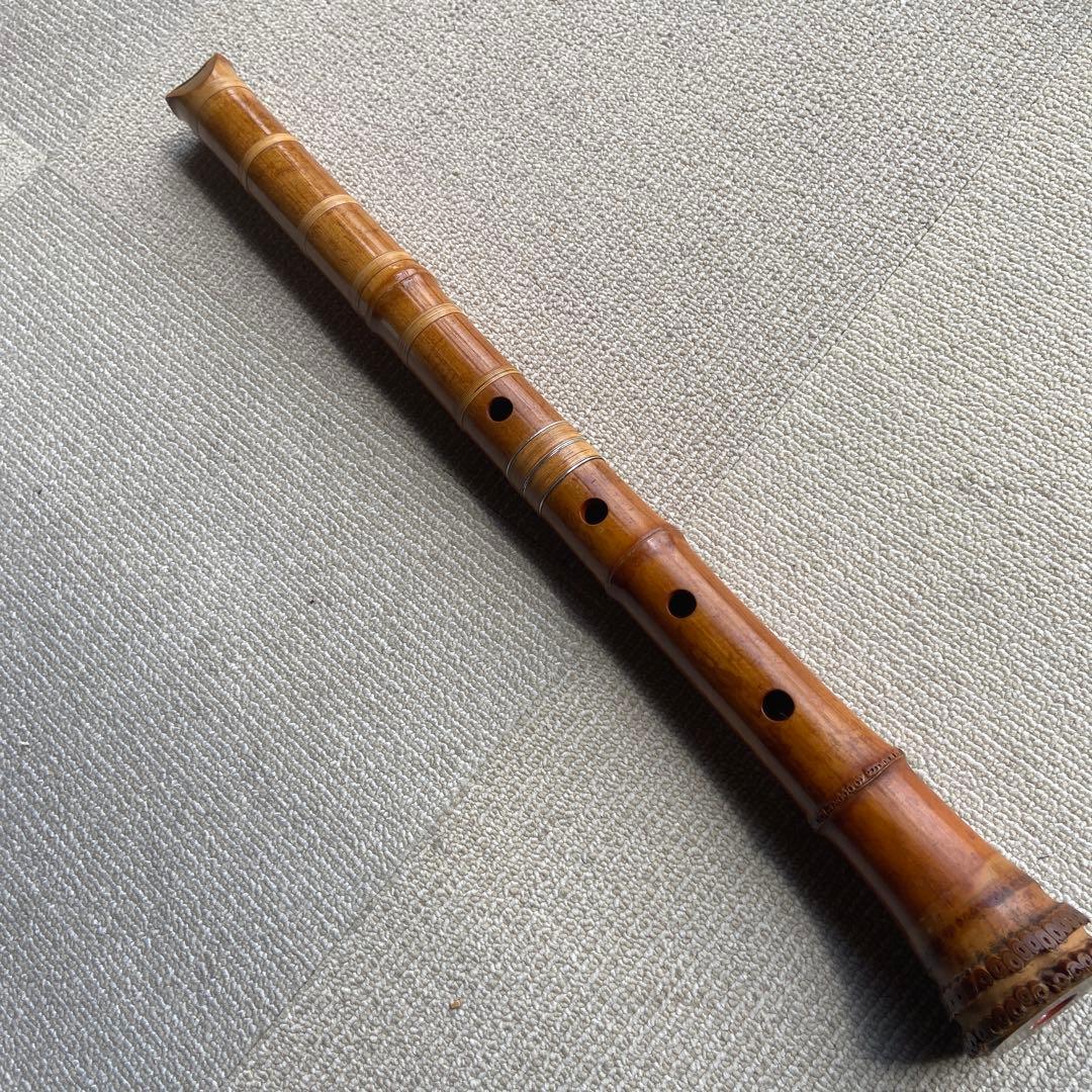 竹製 尺ハ204 一尺八寸管　精華銘
