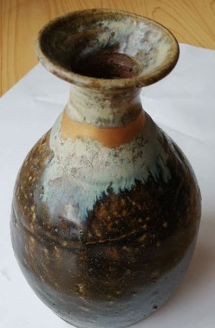古唐津　朝鮮唐津徳利(首継) 朝鮮唐津 小徳利 | 鶴田 純久の章 お話