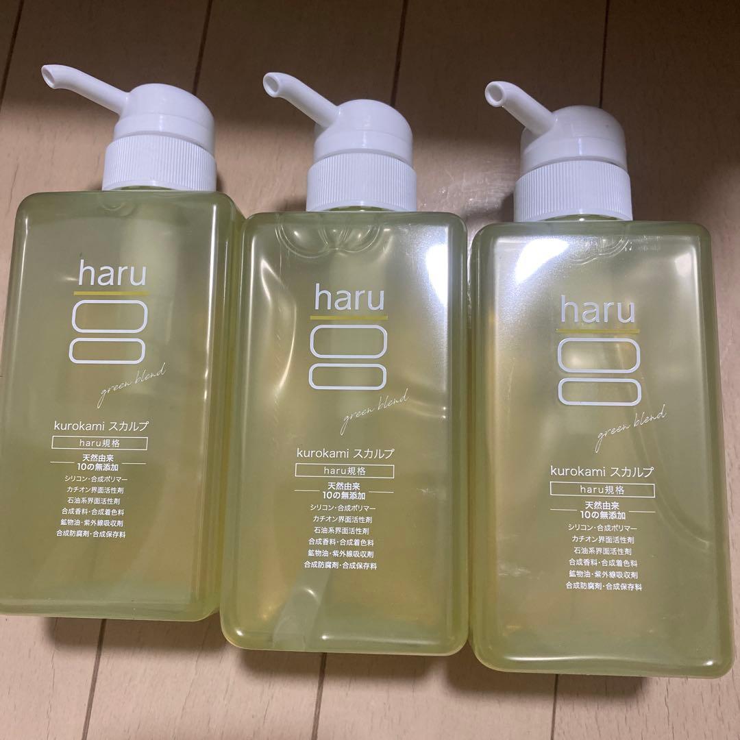 Ot haru 黒髪スカルプ シャンプー 400mL3本