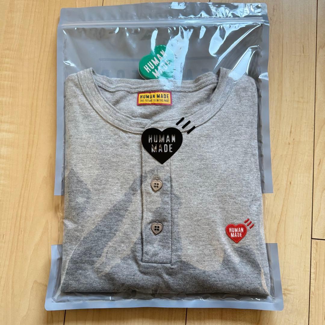 human made HENLEY NECK T-SHIRTヘンリーネック