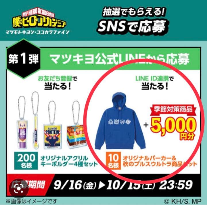僕のヒーローアカデミア　パーカー(限定非売品)