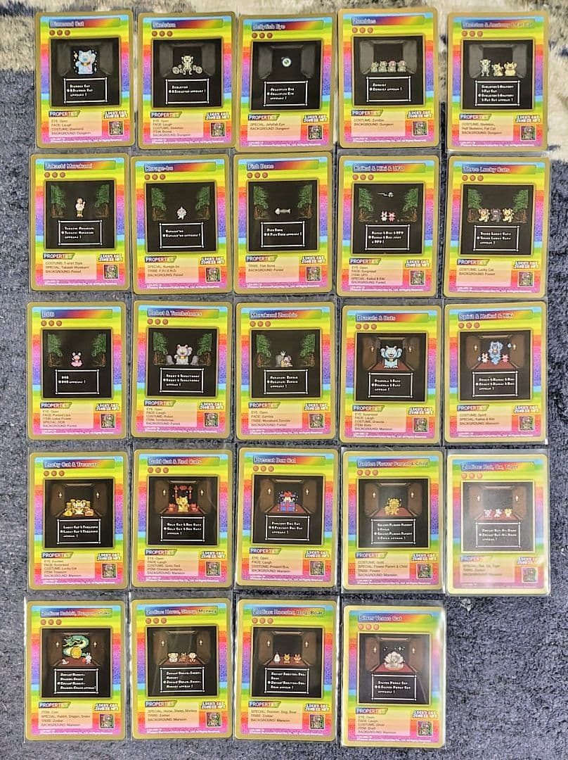 村上隆　Lucky Cat Zombie NFTカード　レアノーマルコンプ90枚 The current release, “Lucky Cat Zombie NFT”, is a new trading card