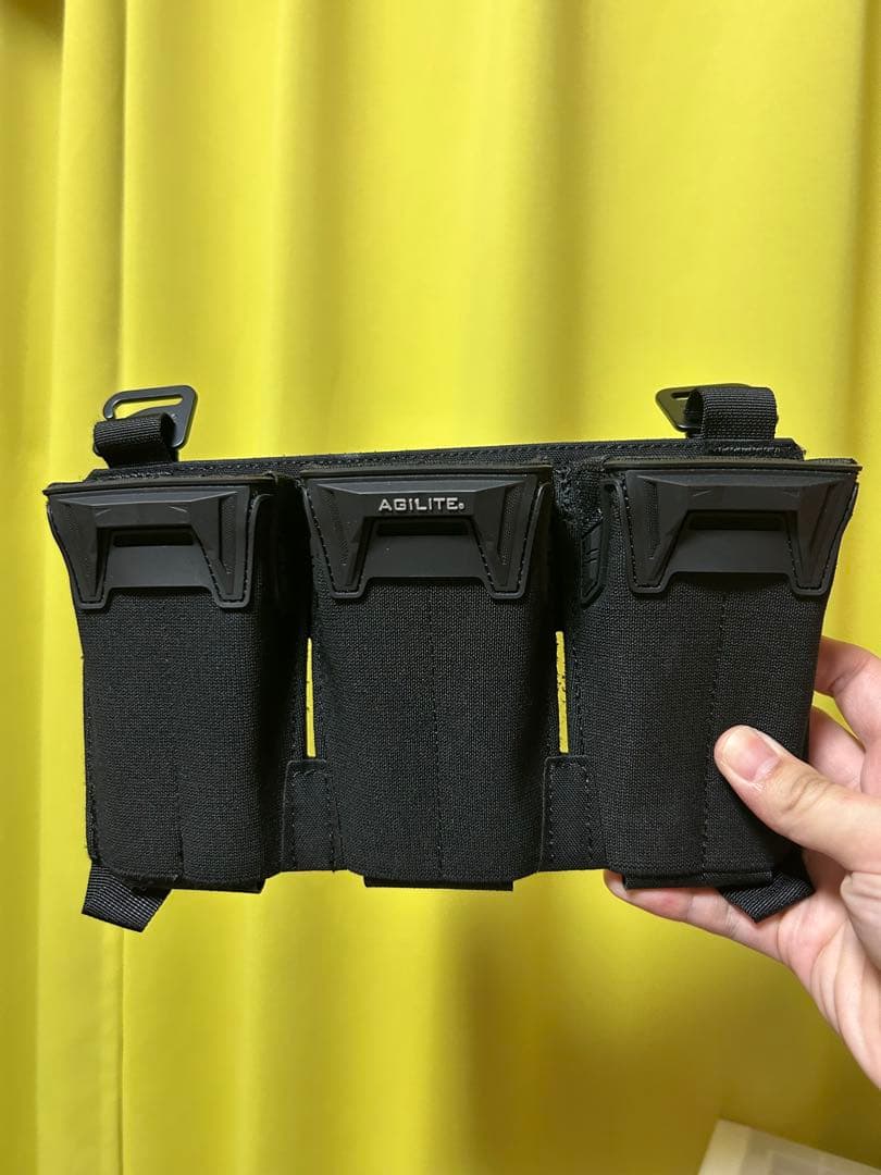 （実物）AGILITE アジライト　トリプルマガジンポーチ　プラカード