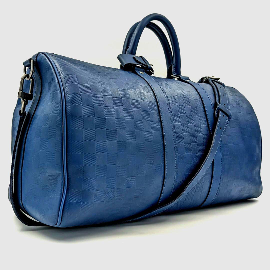 ルイヴィトン ダミエアンフィニ キーポルバンドリエール 45 ボストンバッグ 冬の旅行に♪】ルイヴィトン☆キーポル・バンドリエール 45 (Louis