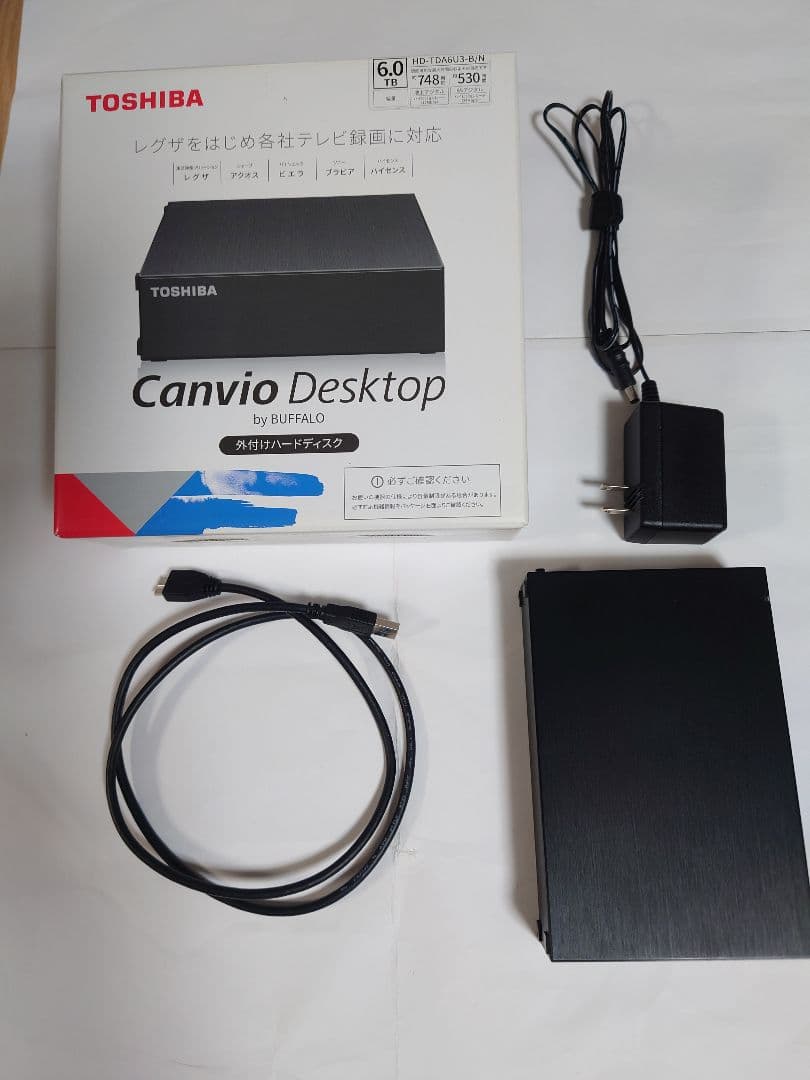 BUFFALO バッファロー　東芝　HD-TDA6U3-B 6TB 外付けHDD