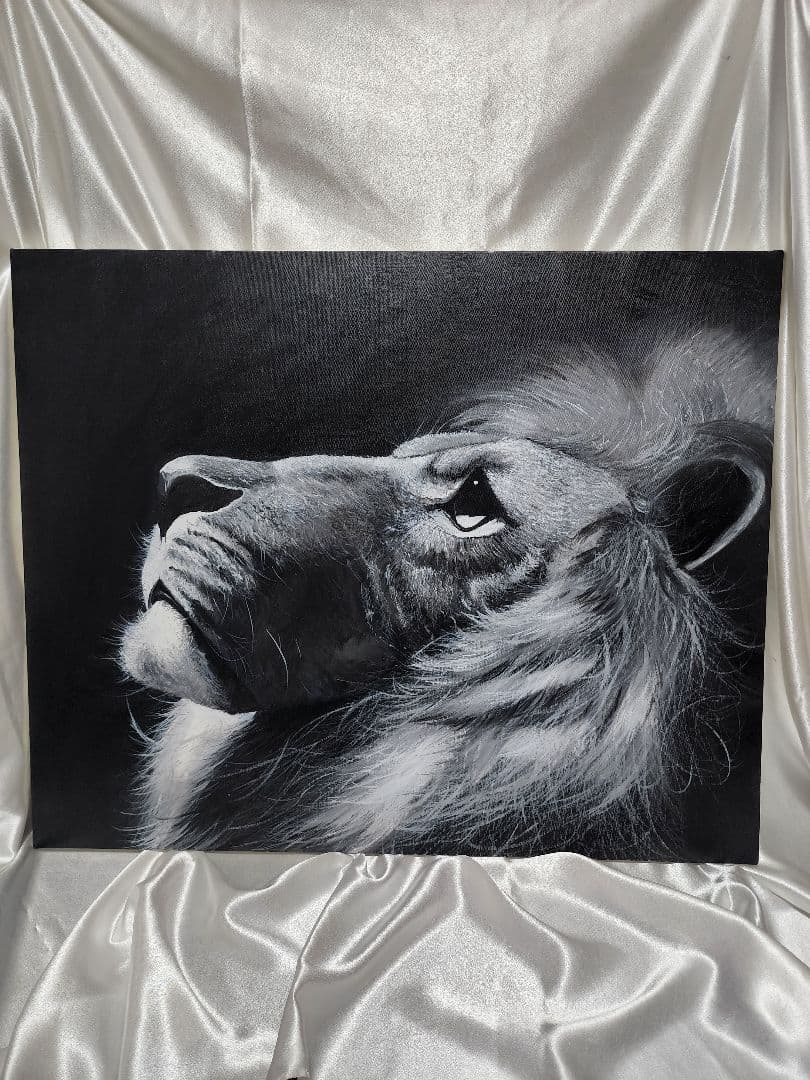 迫力あるライオン